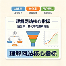 汉中建站-理解网站核心指标：跳出率、转化率与用户粘性