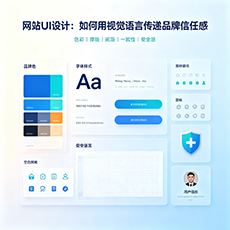 洋县建站-网站UI设计：如何用视觉语言传递品牌信任感